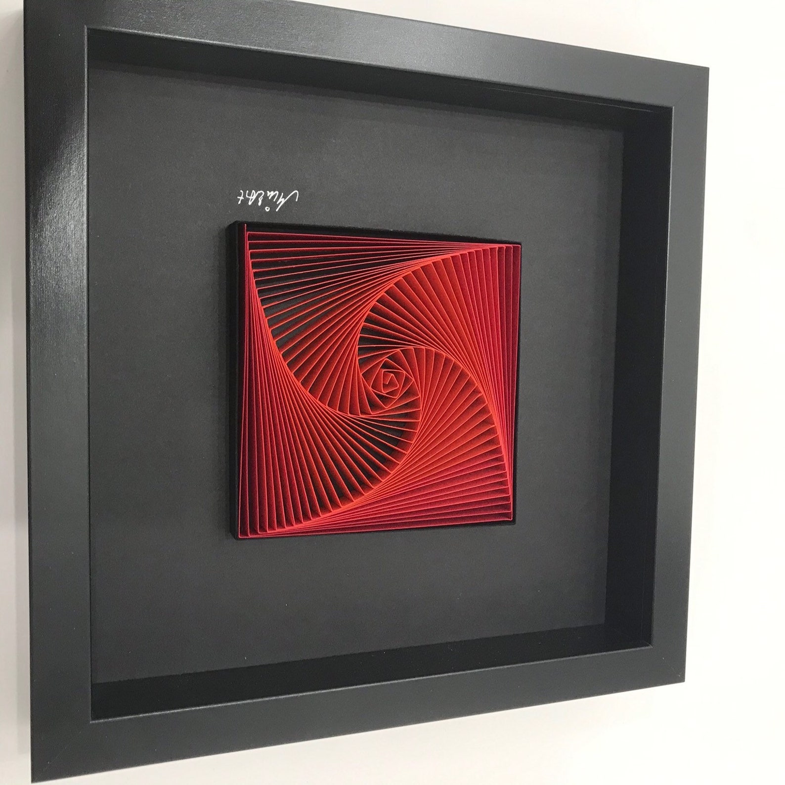 Red and Black Art Home Decor Abstract Wall Sculpture Etsy