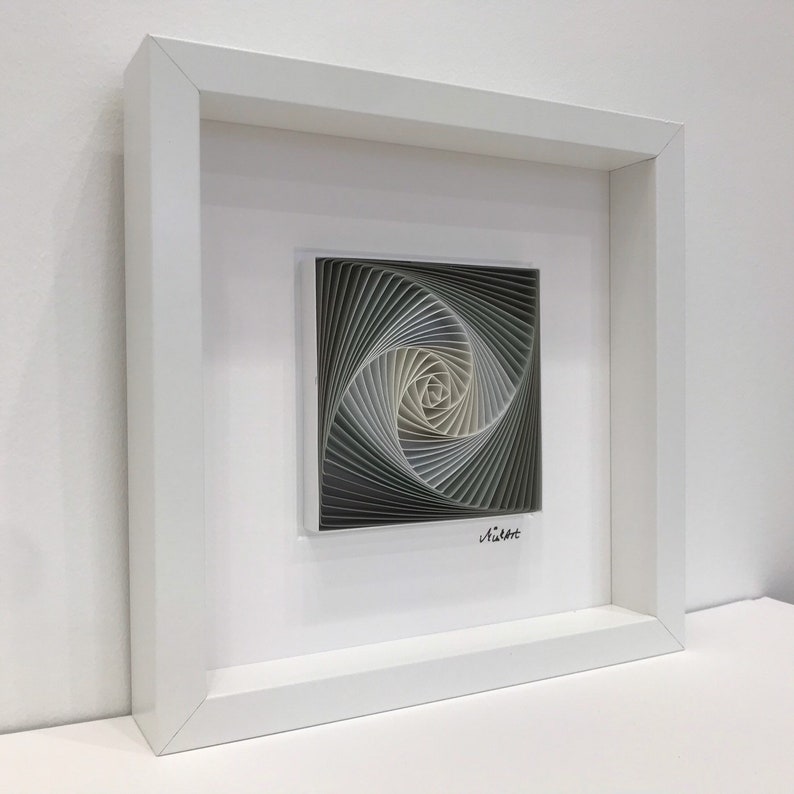 Abstract Quill Art: 3D Spiral Paper Sculpture - Etsy