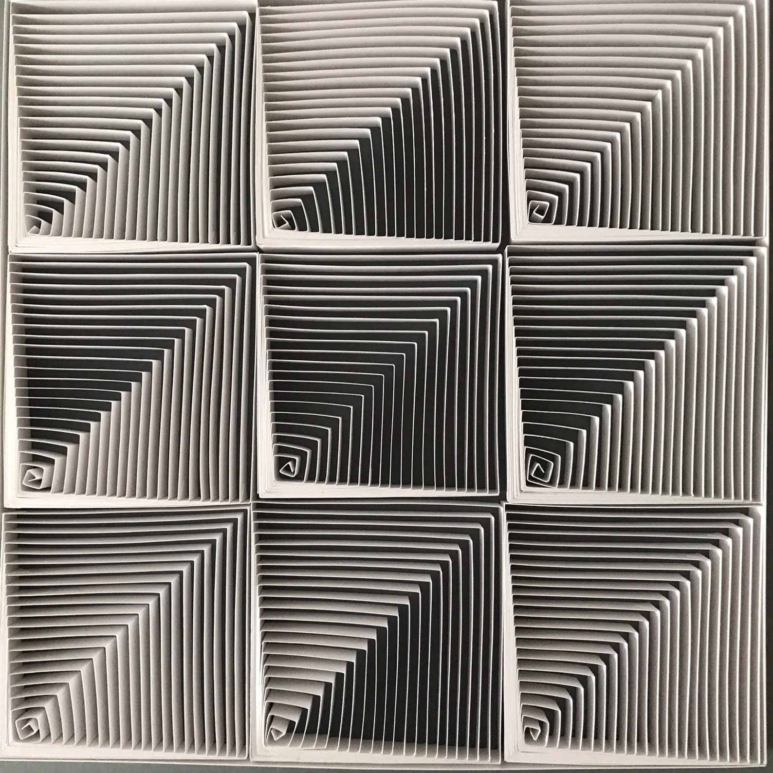 Large 3D Paper Sculpture Wall Hanging Art Geometric Oversize Etsy