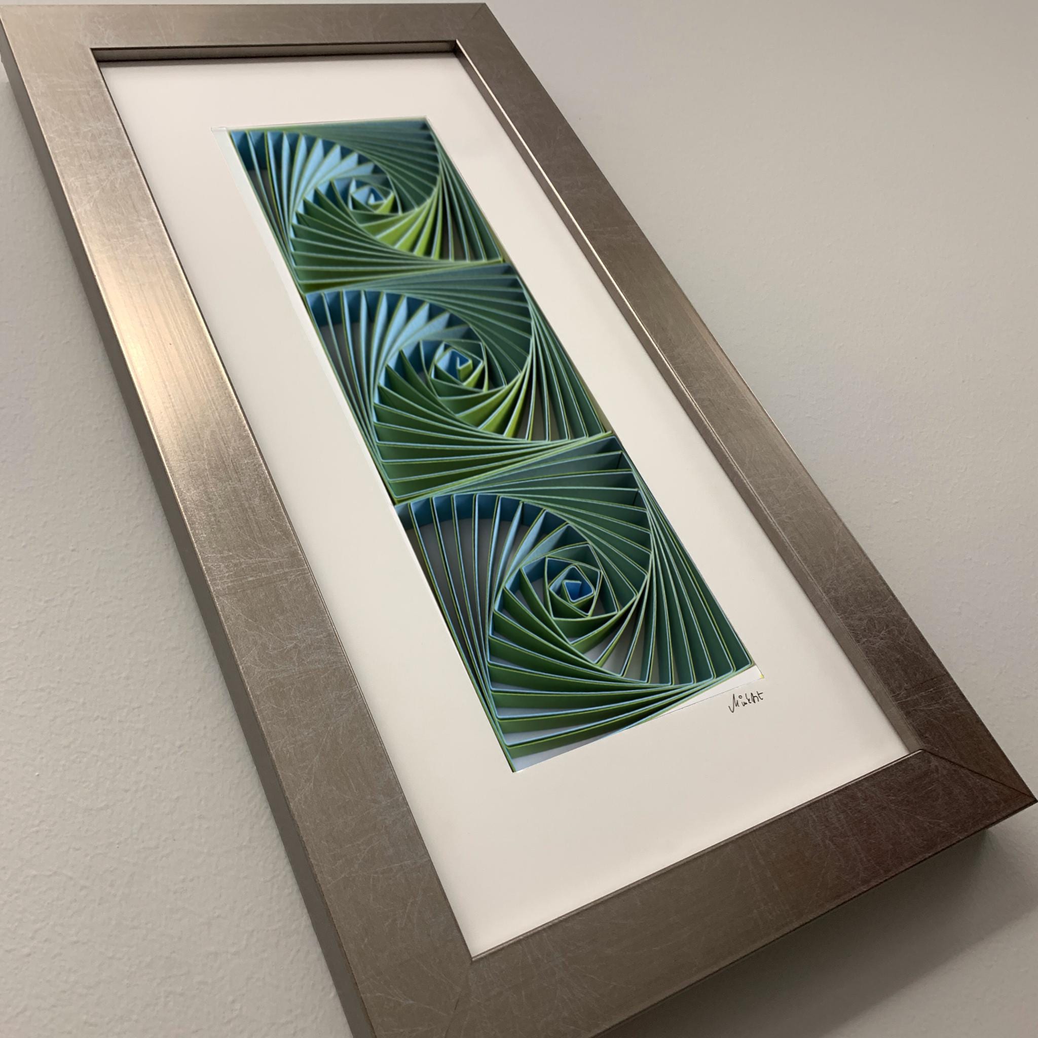 3D Ocean Wave Quilling Artwork – Laguna Beach Inspired Spiral
