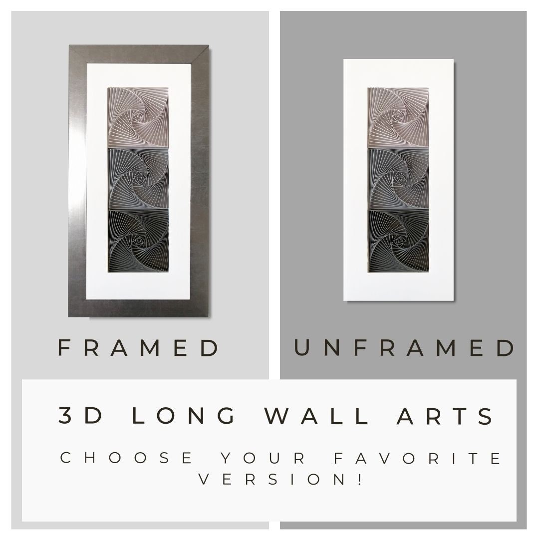 3d Wall Art Sculpture Silver Wall Sculpture Art Elegant Etsy