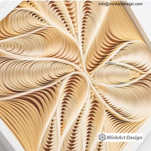 Abstract wall art with op-art effect, big size paper sculpture, Modern Home decor, Abstract Art office decor, Wall hangings decoration