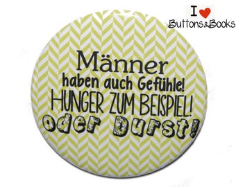 Kühlschrankmagnet rund 50mm Magnet mit Spruch Gefühle