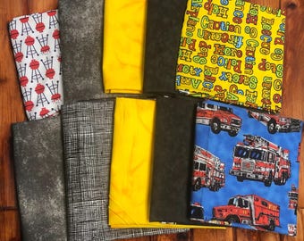 Feuerwehrmann Fat Quarter Bündel | 10 Stück