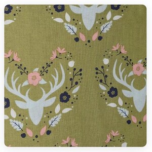 Deer Antlers Quilting Cotton Fabric by the yard