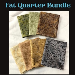 Fat Quarter Bundle | Leaves | 7 pieces