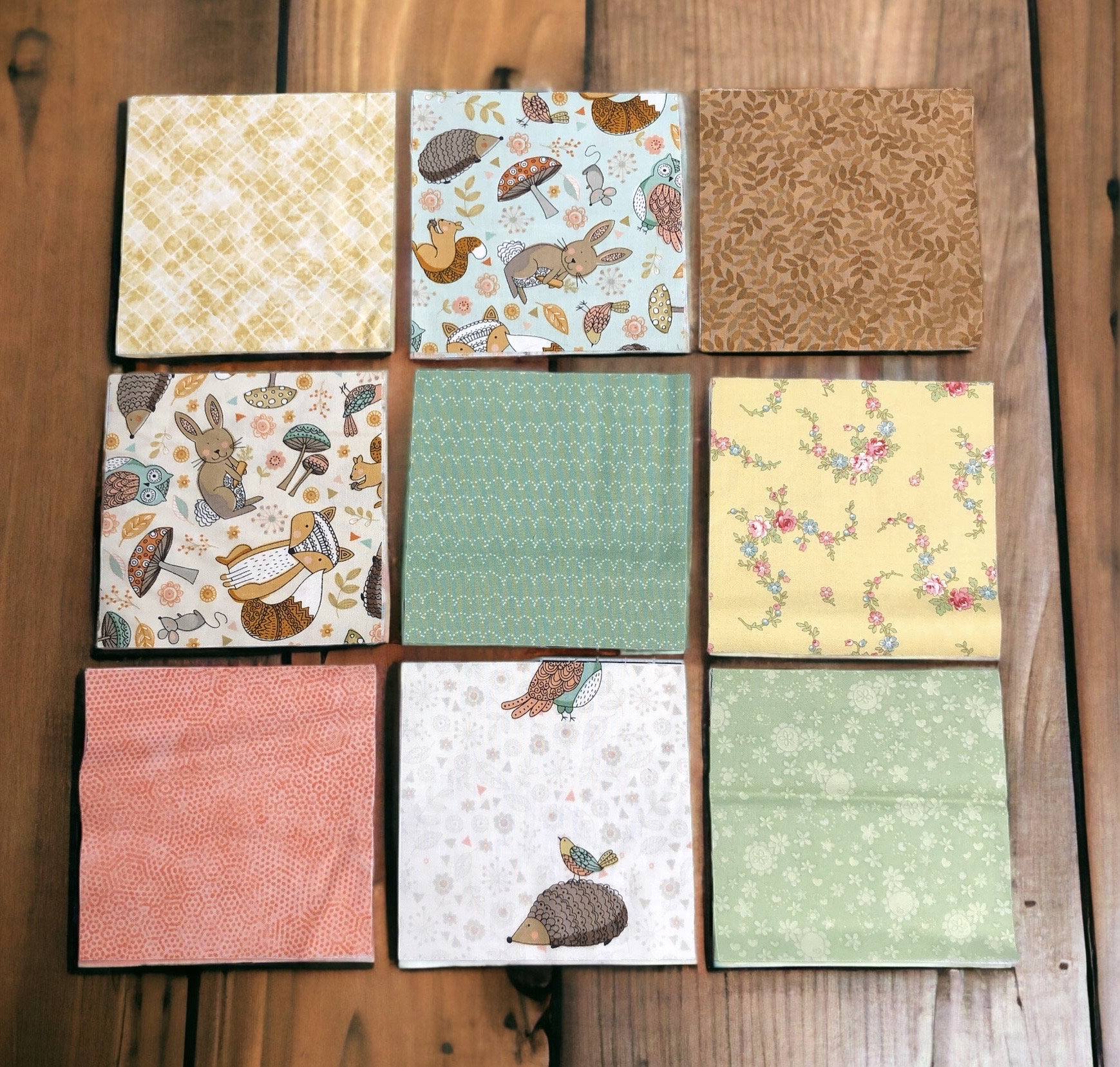 Quilt Charm Pack | Fat Quarter Bundle | Jelly Roll | Precut Fabric | Quilt Kit | Forest Babies