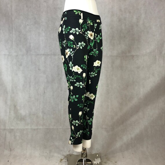 Vintage Black Floral Pants - Garden Party Sexy - image 2