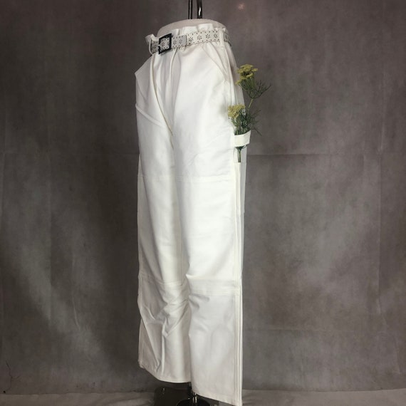 Vintage Never Worn Large Size White Painters Pant… - image 3
