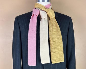 Vintage Knit Neck Ties