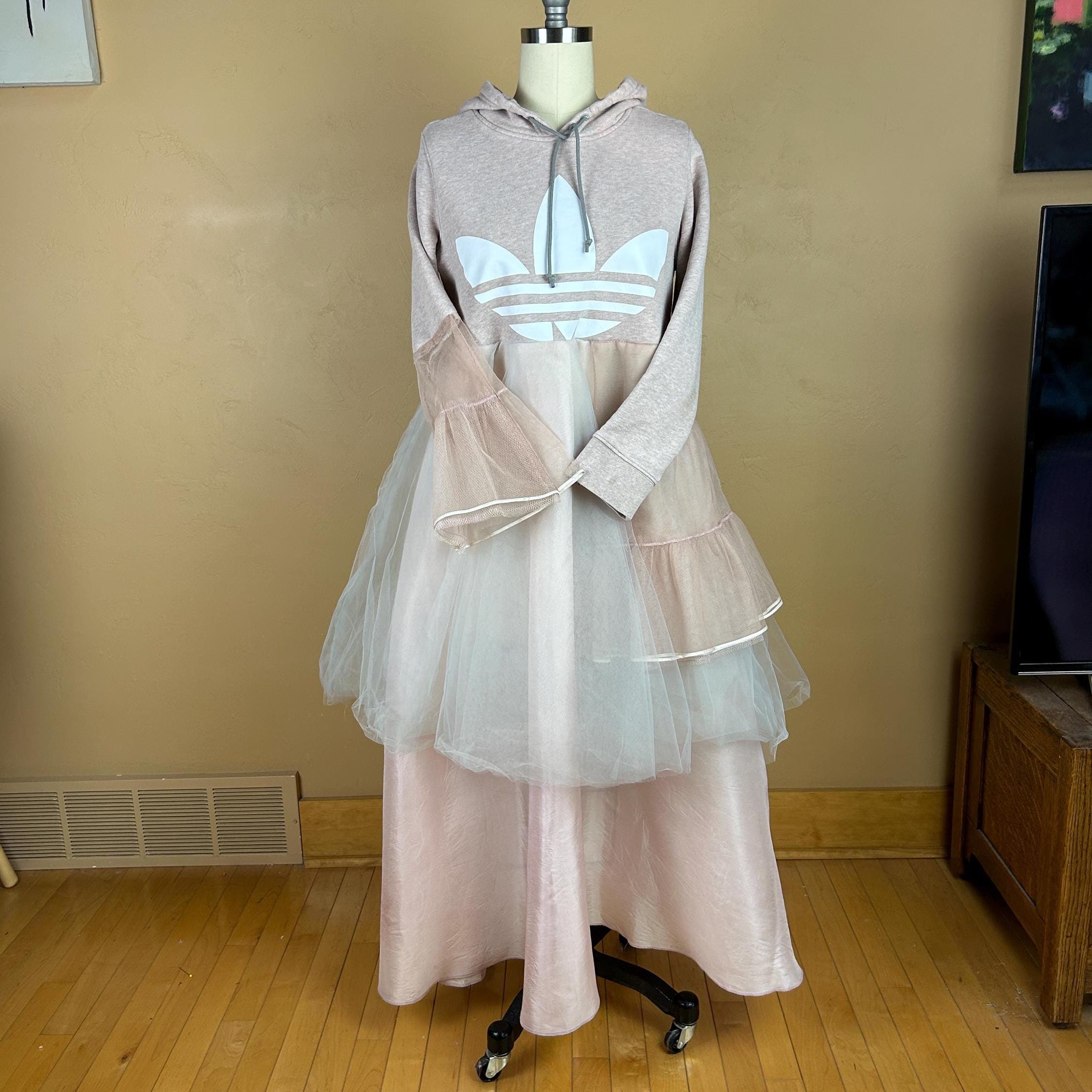 Adidas Upcycled Hoodie Dress - Etsy