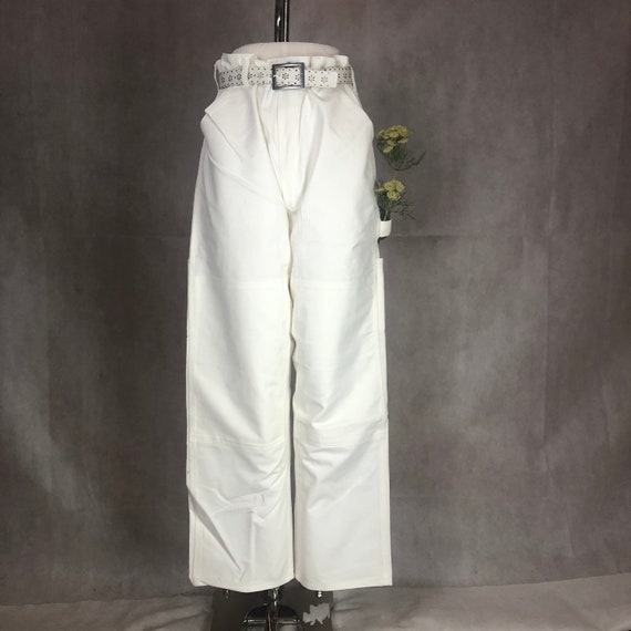 Vintage Never Worn Large Size White Painters Pant… - image 2
