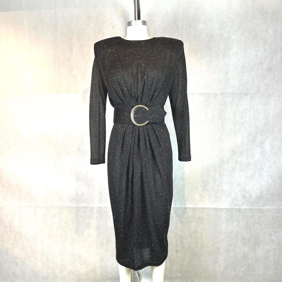 sachin and babi light blue dress Donna Karan Draped Faux-wrap Gown in Black
