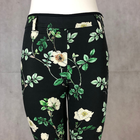 Vintage Black Floral Pants - Garden Party Sexy - image 1