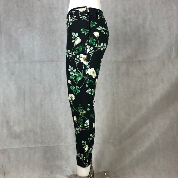 Vintage Black Floral Pants - Garden Party Sexy - image 5