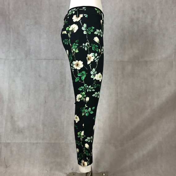 Vintage Black Floral Pants - Garden Party Sexy - image 4