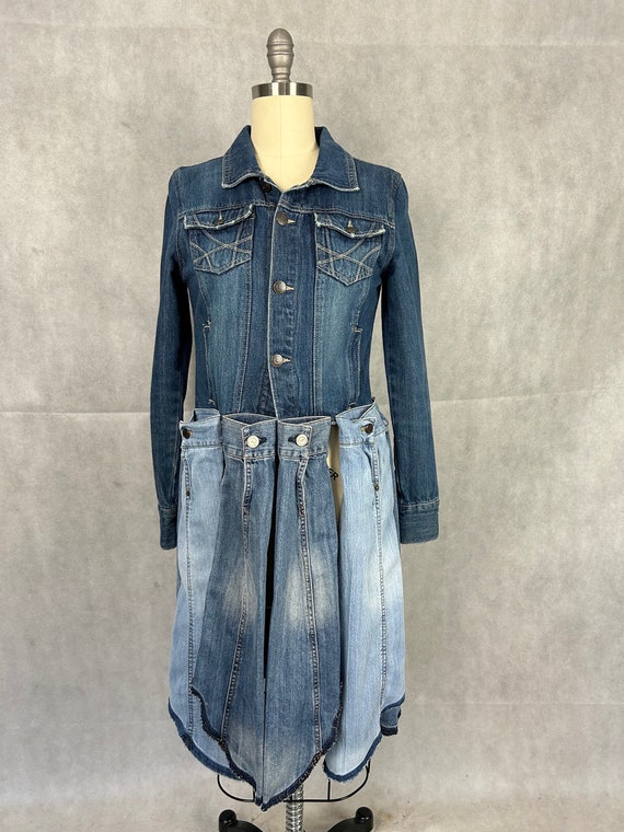 Deconstructed Hybrid Mash-up of Various Jean Jackets Create