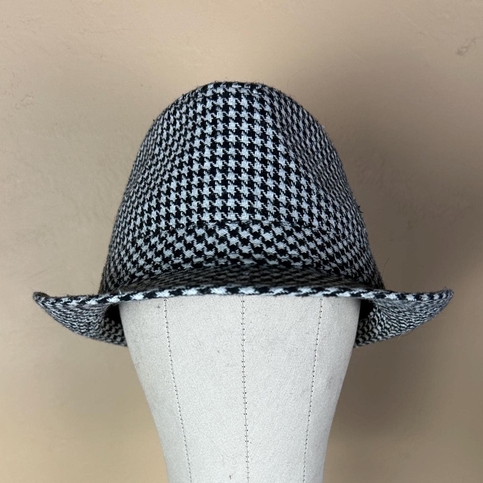 Houndstooth Fedora - Etsy