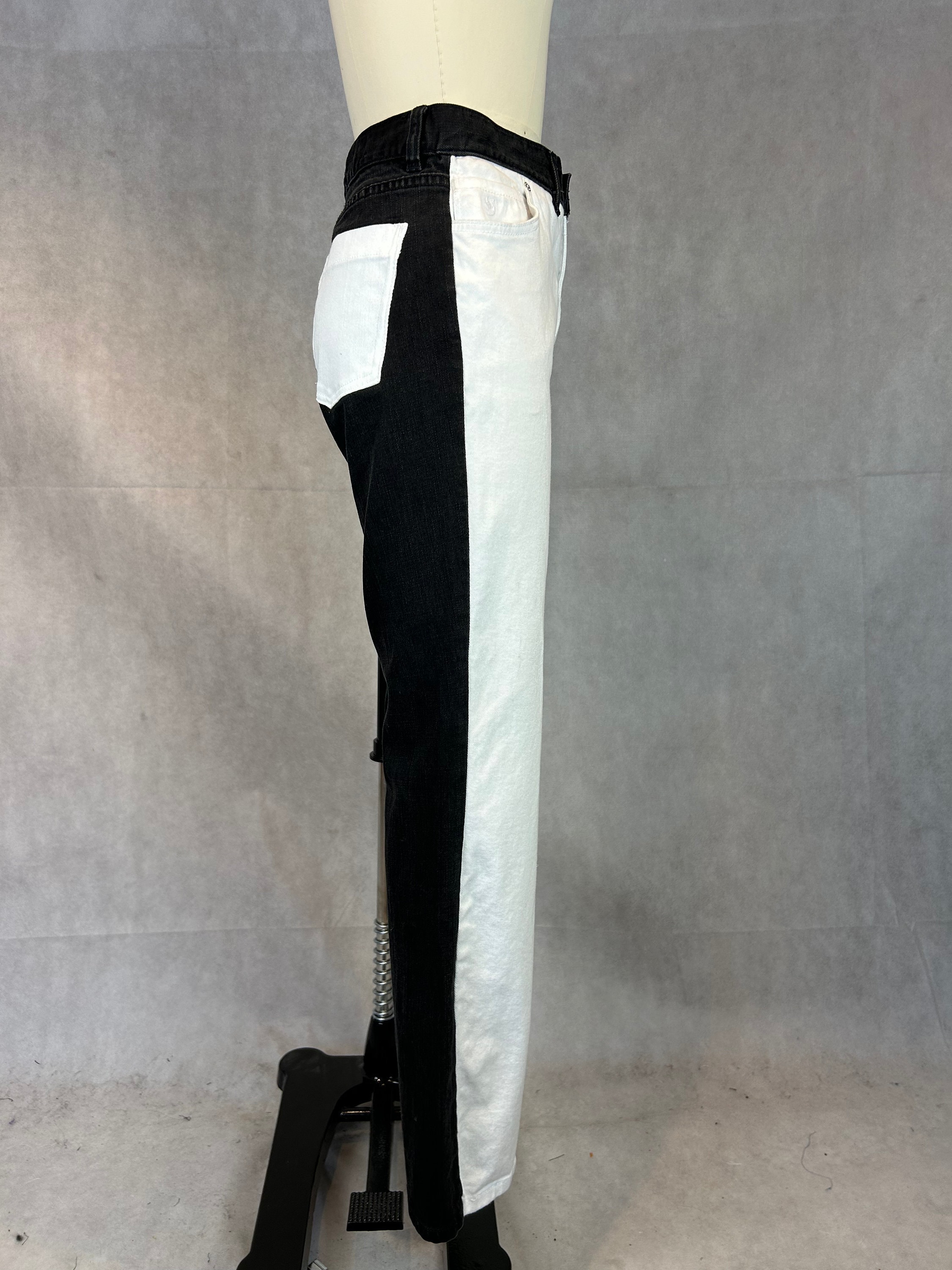 Contrast Jeans Etsy Canada