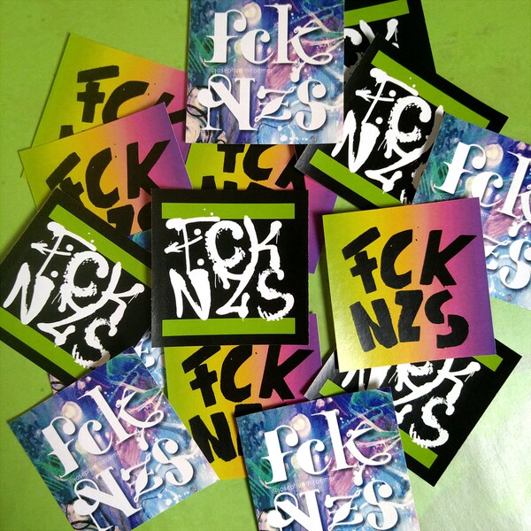 Sticker SET • FCK NZS typography