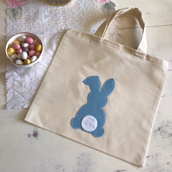 Reversible mini bunny tote bag