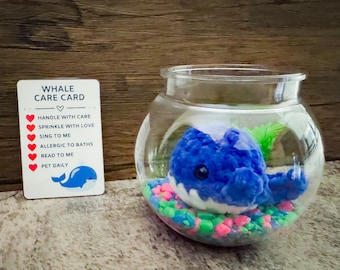 Easiest whale you could own| Crochet Whale| Crochet Snuggle  | Blue Whale | Class Pet| Marine mammal| Maintenance Free Whale