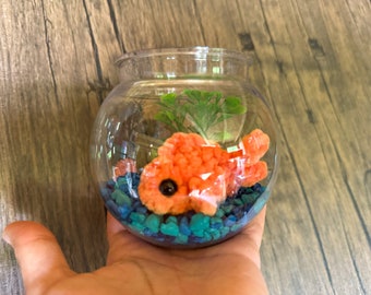 Easiest Goldfish you could own| Crochet Gold Fish| Crochet Snuggle  | Orange Goldfish | Class Pet| Maintenance Free Fish| dorm room pet