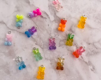 crochet stitch marker | knitting stitch marker | gummy bear candy stitch marker | teddy bear | progress keeper | crochet stitch holder