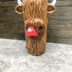 Baby Highland Cow Tumbler, Glass Tumbler with Straw and Lid, Iced Coff –  Wild Outdoor Creations