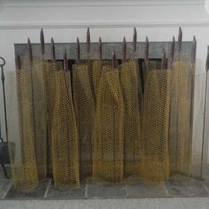 architecturally designed fireplace screen