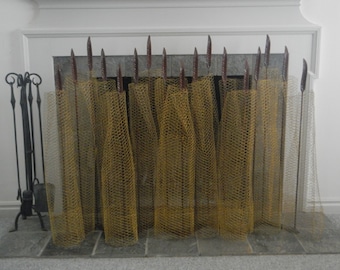 architecturally designed fireplace screen