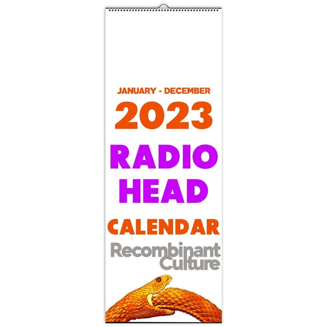 2023 Radiohead Wall Calendar by Radiohead Etsy
