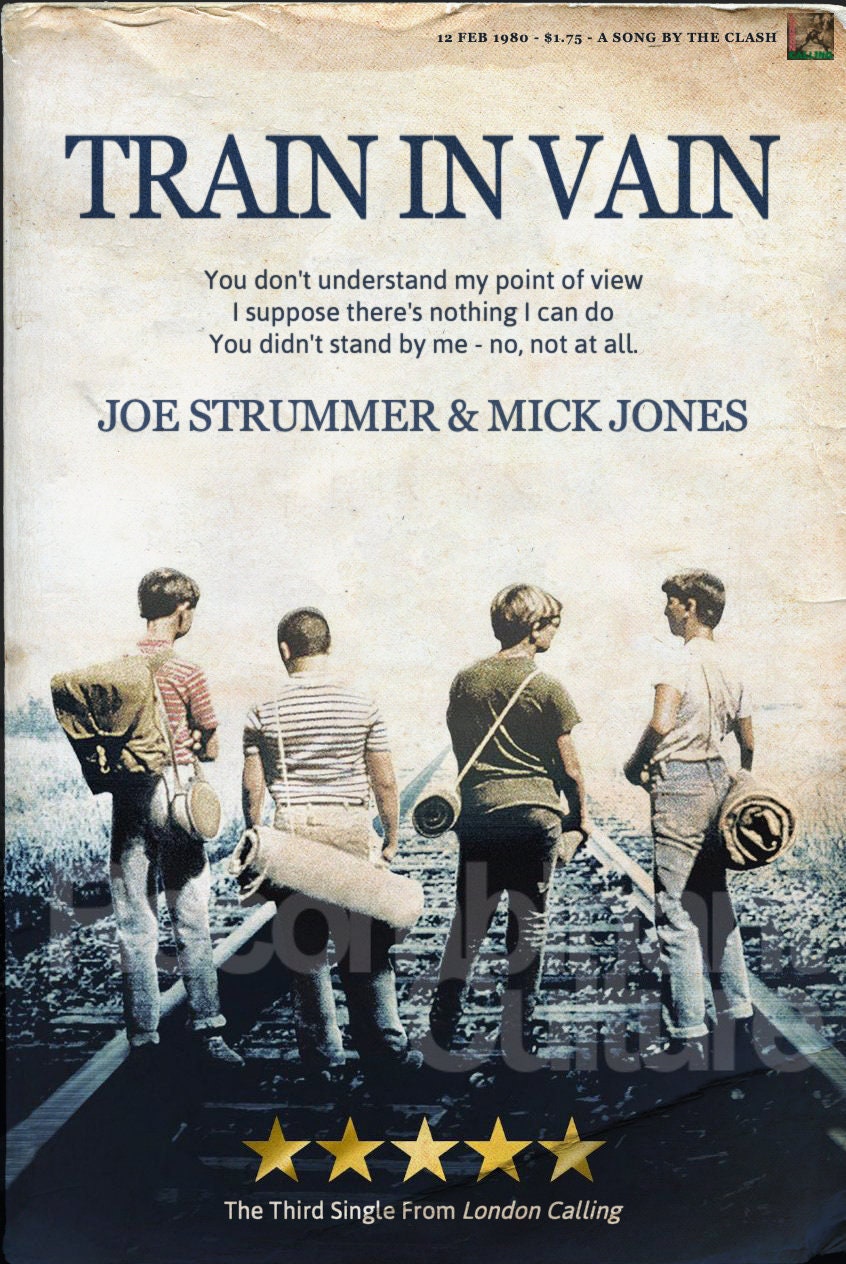 The Clash 'Train In Vain' Classic Movie Poster 1980s Etsy