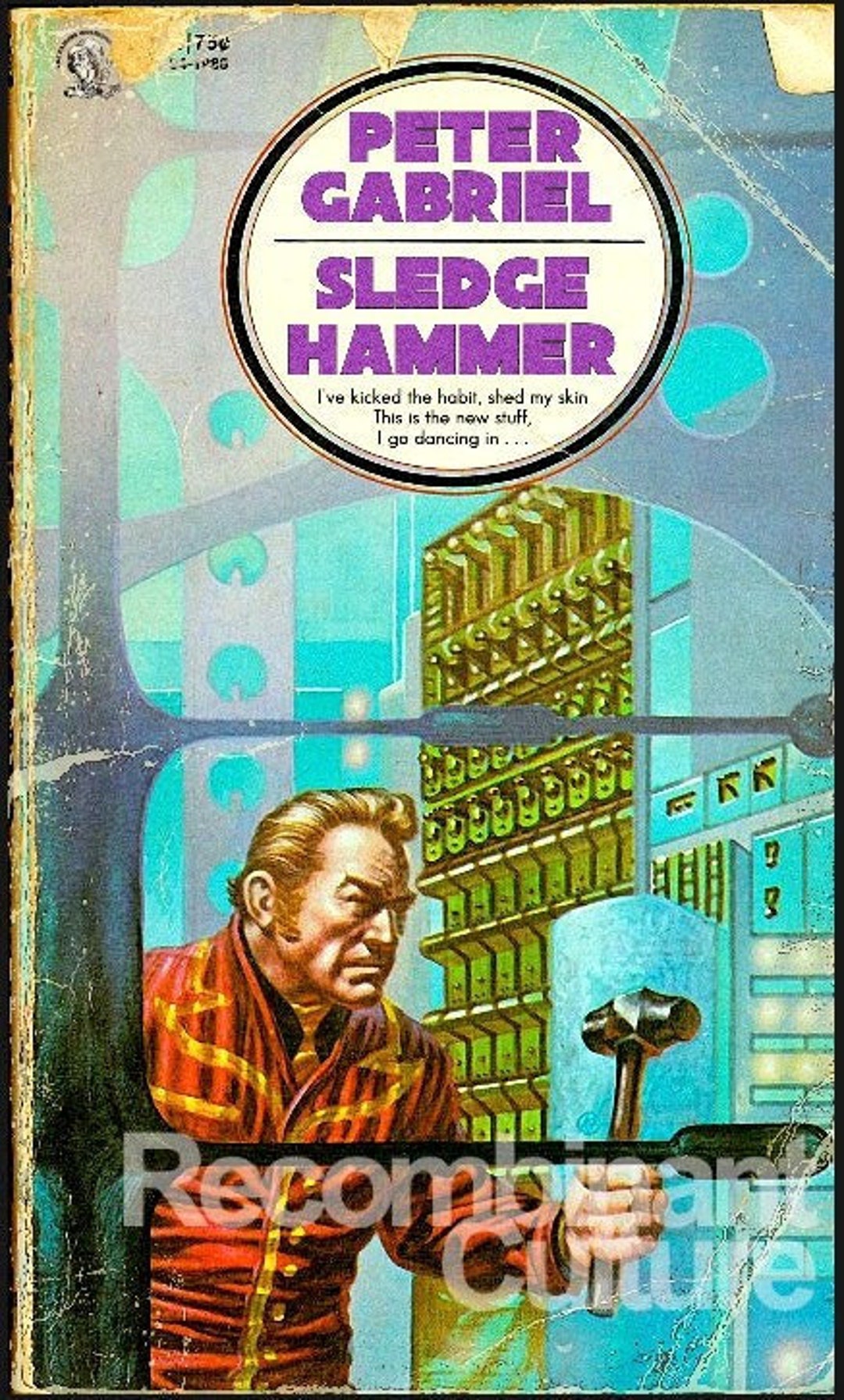 Peter Gabriel 'sledgehammer' Mashup Poster Vintage Etsy