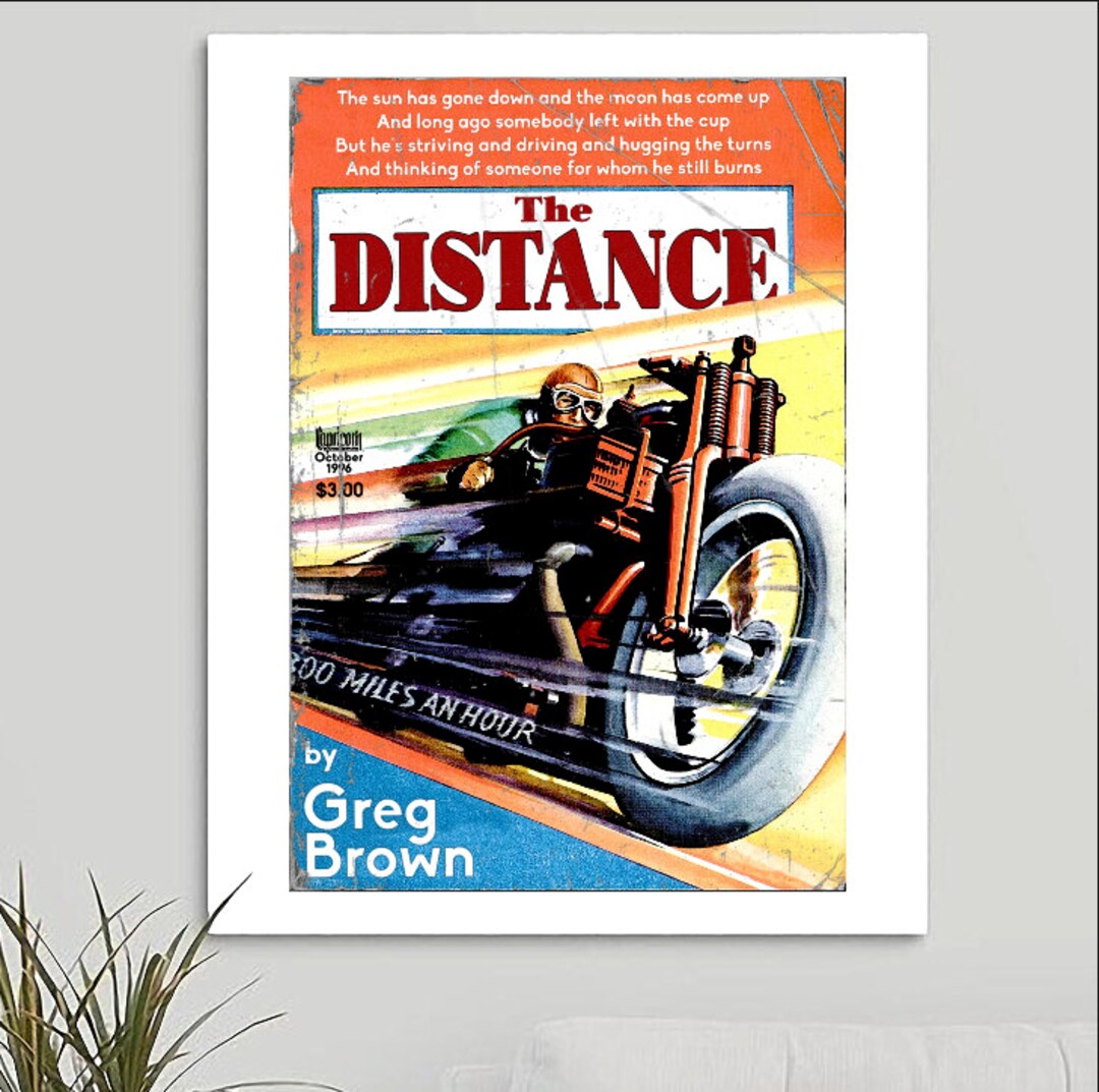 Cake 'the Distance' Mashup Poster Vintage Tourism Etsy