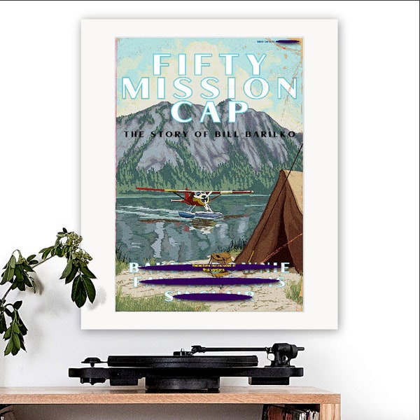 The Tragically Hip-inspired 'Fifty Mission Cap' Art Print