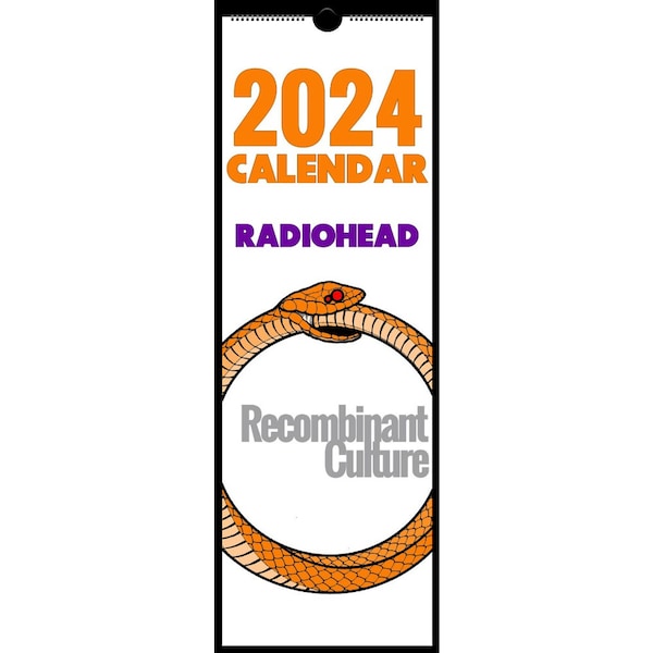 2024 Radiohead-inspired Wall Calendar by RecombinantCulture