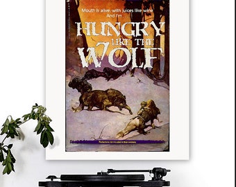 Duran Duran-inspired 'Hungry Like The Wolf' Art Print