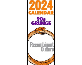 2024 90s Grunge Wall Calendar by RecombinantCulture