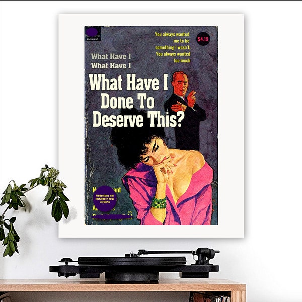 Pet Shop Boys-inspired 'What Have I Done To This?' Art Print