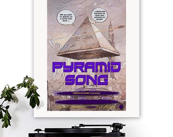 Radiohead-inspired 'Pyramid Song' Art Print