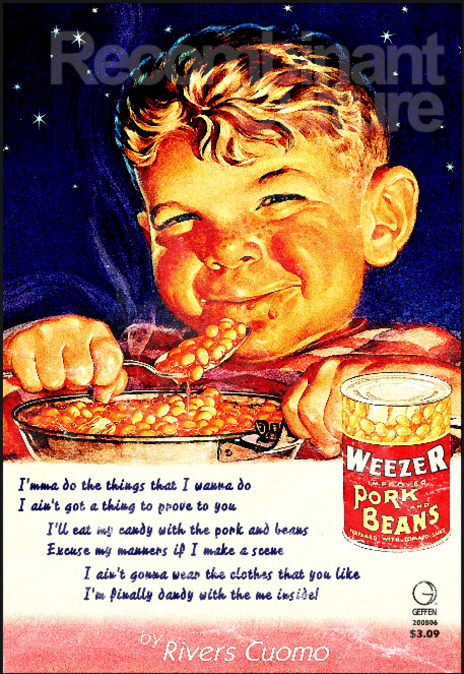 Weezer 'pork and Beans' Mashup Poster Retro Vintage Etsy