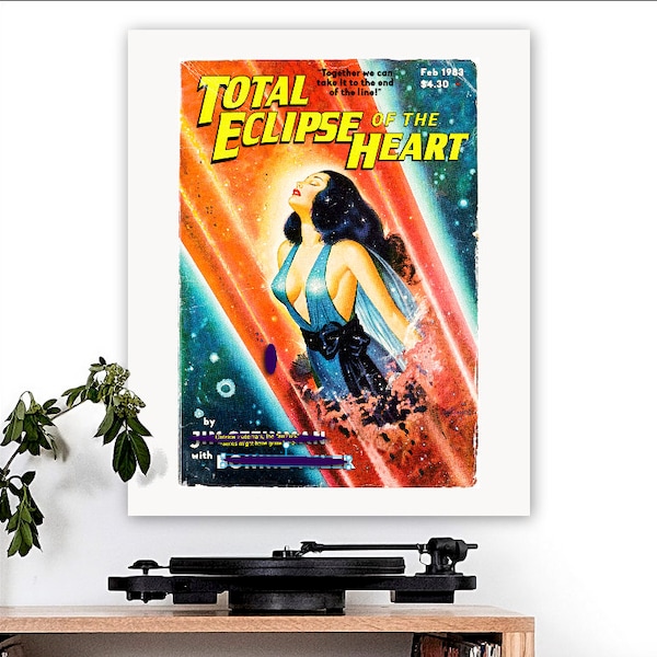 Bonnie Tyler-inspired 'Total Eclipse of The Heart' v1 Art Print