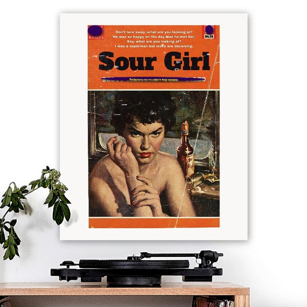 "Stone Temple Pilots/STP-inspirierter ""Sour Girl"" Kunstdruck."