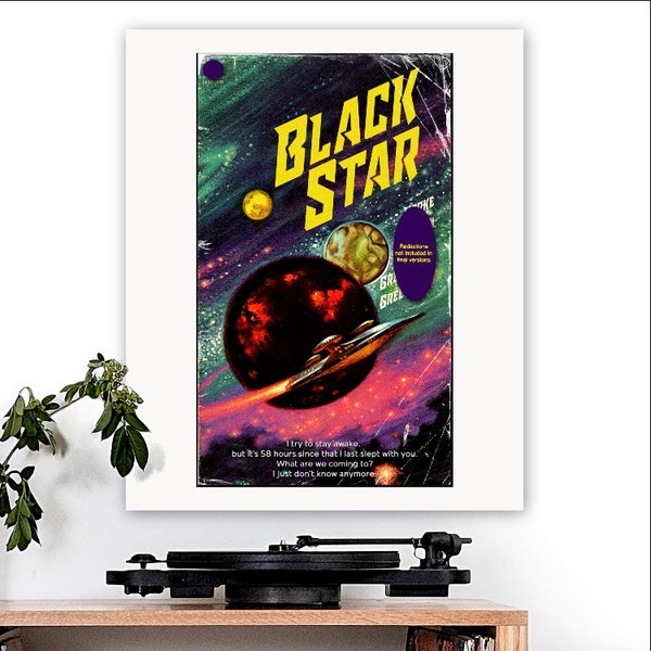 Radiohead-geïnspireerde 'Black Star'-kunstprint