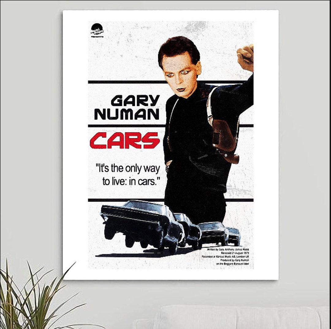 Gary Numan 'cars' Poster Mashup Vintage Retro Movie Etsy