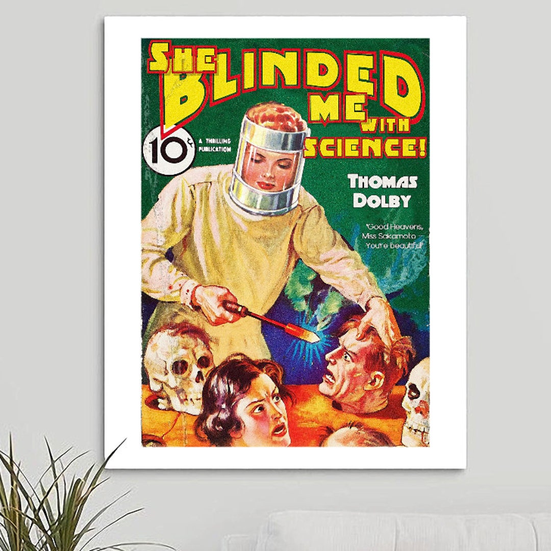 Thomas Dolby she Blinded Me With Science V1 Art Etsy