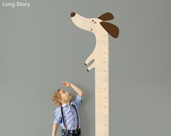 Tabella di crescita, Tabella di crescita Giraffa, Righello in legno inciso, Decorazione per cameretta dei ragazzi, Misuratore per bambini, Righello in legno per bambini piccoli, Misuratore per neonati