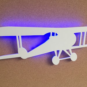 Luce notturna a forma di aereo: paralume a LED che cambia colore, decorazione per la cameretta dei ragazzi