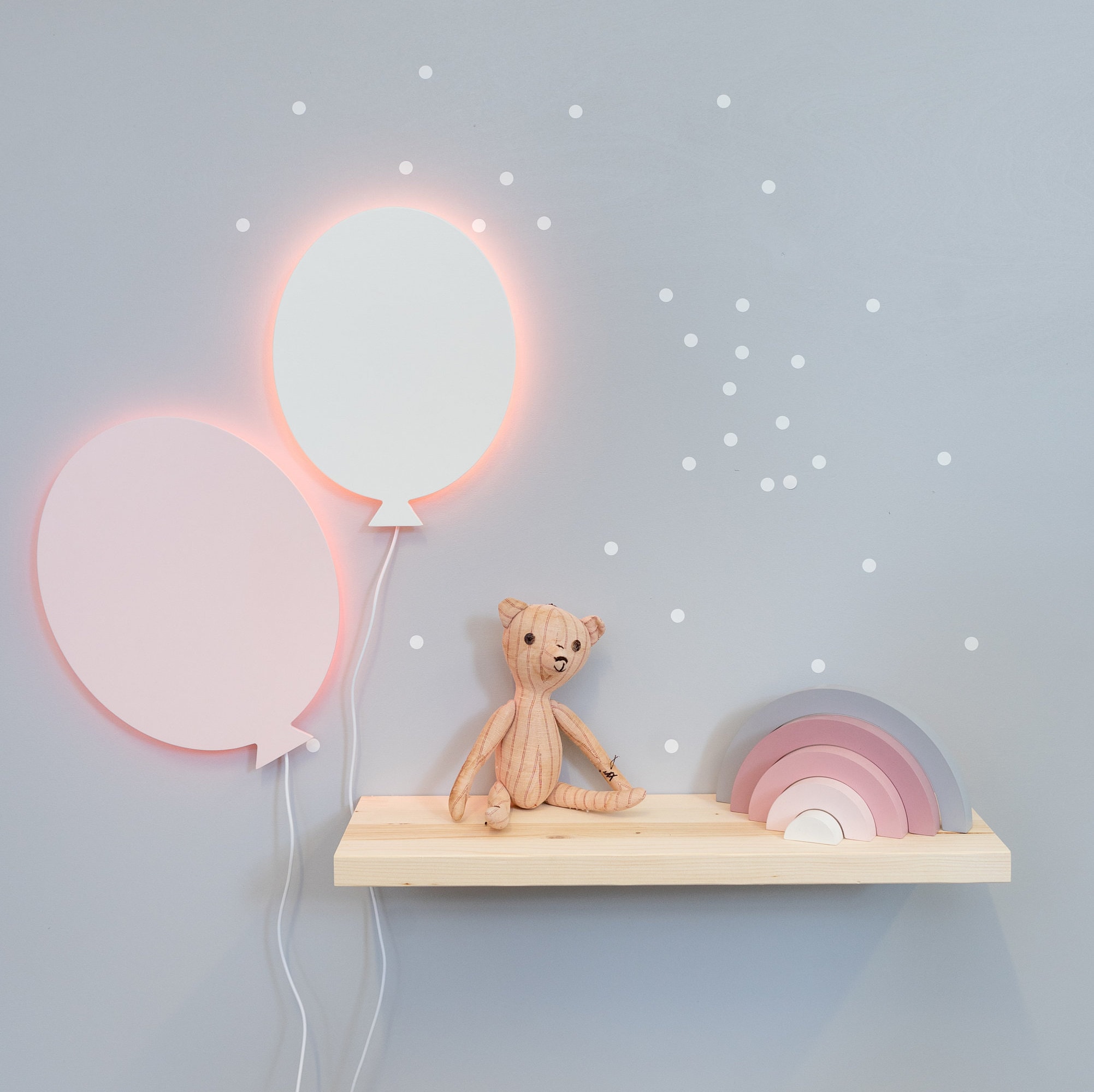 Nightlight for Nursery Room Decor Balloon Lamp Kids Bedroom Etsy UK